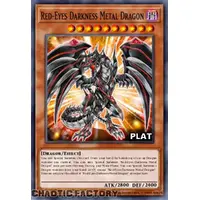 RA03-EN212 Red-Eyes Darkness Metal Dragon Platinum Secret Rare 1st Edition NM