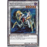 RA03-EN222 Ally of Justice Catastor Platinum Secret Rare 1st Edition NM