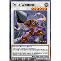 RA03-EN232 Drill Warrior Platinum Secret Rare 1st Edition NM