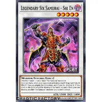 RA03-EN250 Legendary Six Samurai - Shi En Platinum Secret Rare 1st Edition NM