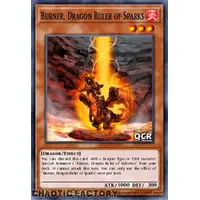 RA03-EN256 Burner, Dragon Ruler of Sparks Quarter Century Secret Rare 1st Edition NM