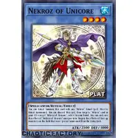 RA03-EN262 Nekroz of Unicore Platinum Secret Rare 1st Edition NM