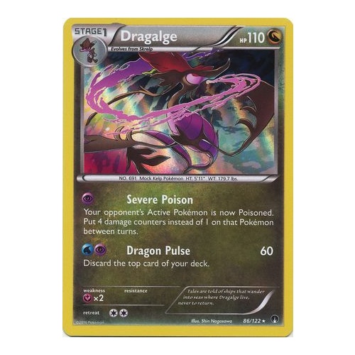 Pokemon TCG Dragalge - 86/122 - Holo Rare