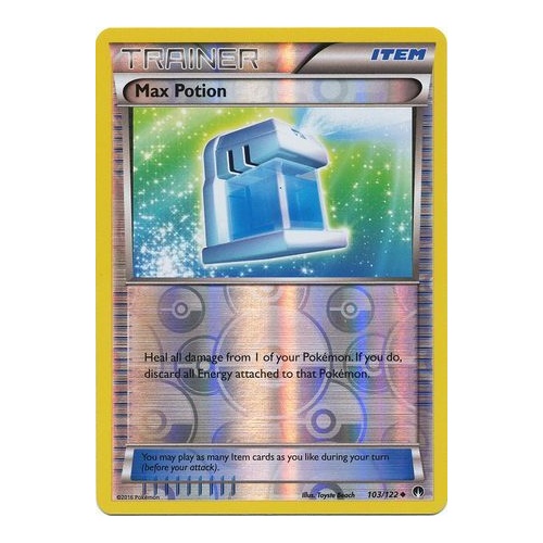 Pokemon TCG Max Potion - 103/122 - Uncommon Reverse Holo - XY: Breakpoint