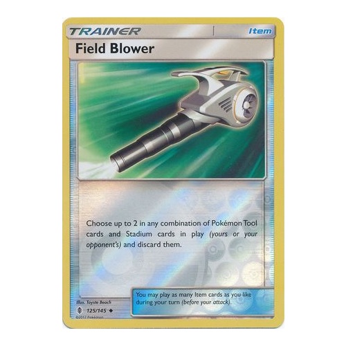 Pokemon TCG Field Blower - 125/145 - Uncommon Reverse Holo - Sun & Moon: Guardians Rising