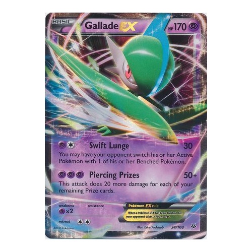 Gallade EX - 34/108 - Ultra Rare