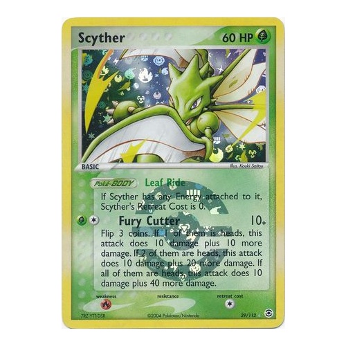 Scyther - 29/112 - Rare Reverse Holo