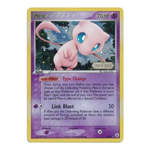 Mew - 10/92 - Holo Rare Reverse Holo NM