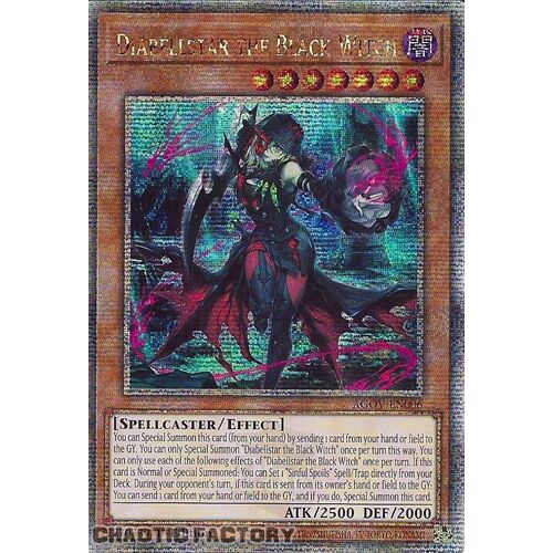 Quarter Century Secret Rare AGOV-EN006 Diabellstar the Black Witch 1st Edition NM