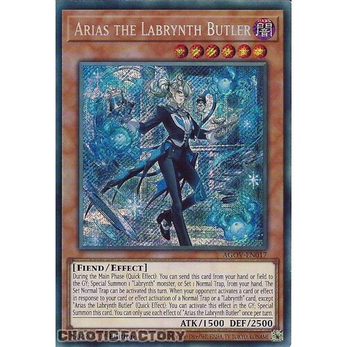 AGOV-EN017 Arias the Labrynth Butler Secret Rare 1st Edition NM