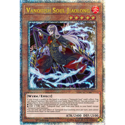 Quarter Century Secret Rare AGOV-EN018 Vanquish Soul Jiaolong 1st Edition NM