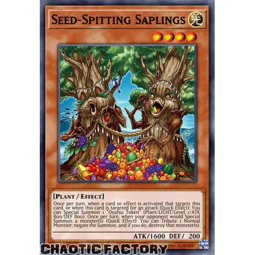 AGOV-EN022 Seed-Spitting Saplings Super Rare 1st Edition NM