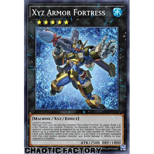 AGOV-EN040 Xyz Armor Fortress Super Rare 1st Edition NM