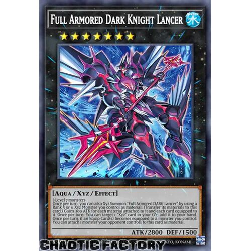 AGOV-EN041 Full Armored Dark Knight Lancer Ultra Rare 1st Edition NM