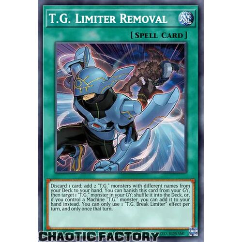 AGOV-EN049 T.G. Limiter Removal Secret Rare 1st Edition NM