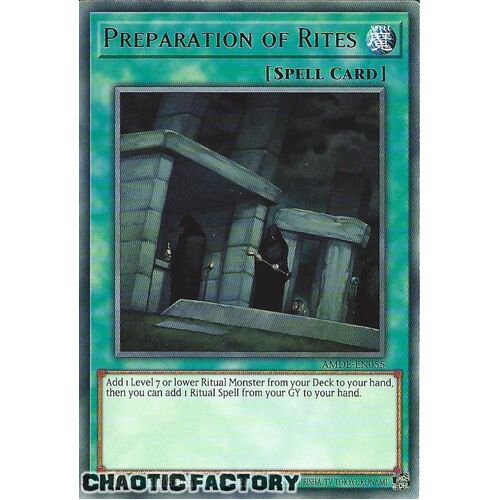 AMDE-EN055 Preparation of Rites Rare 1st Edition NM