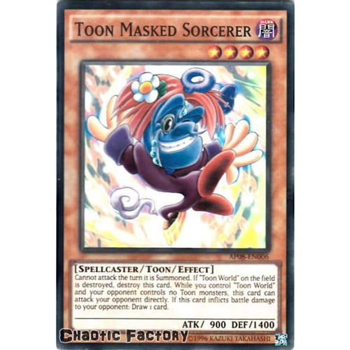 Toon Masked Sorcerer - AP08-EN006 - Super Rare NM