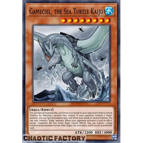 BLC1-EN005 Gameciel, the Sea Turtle Kaiju Secret Rare 1st Edition NM