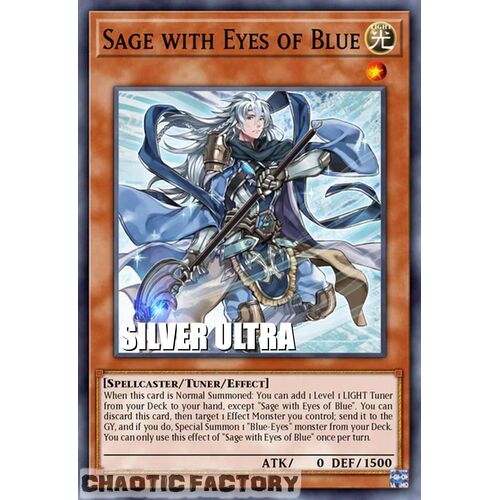 SILVER ULTRA RARE BLC1-EN014 Sage with Eyes of Blue 1st Edition NM