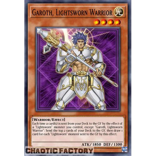 BLC1-EN056 Garoth, Lightsworn Warrior Common 1st Edition NM