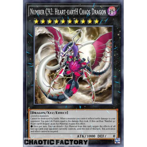 BLC1-EN149 Number C92: Heart-eartH Chaos Dragon Common 1st Edition NM