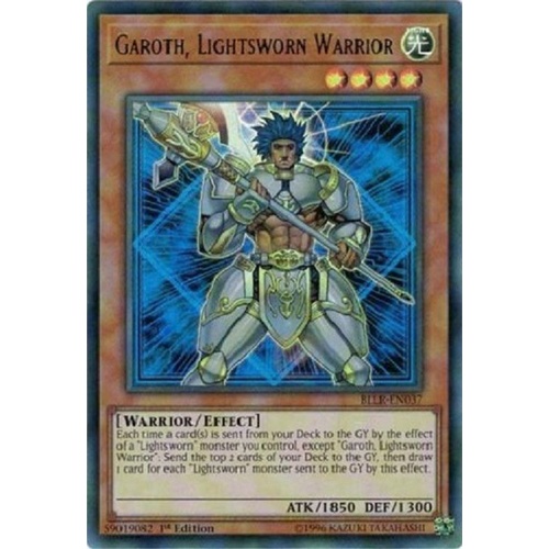 Garoth, Lightsworn Warrior Ultra Rare BLLR-EN037 1st edition NM