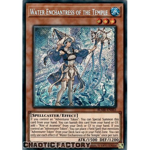 BLMR-EN065 Water Enchantress of the Temple Secret Rare 1st Edition NM