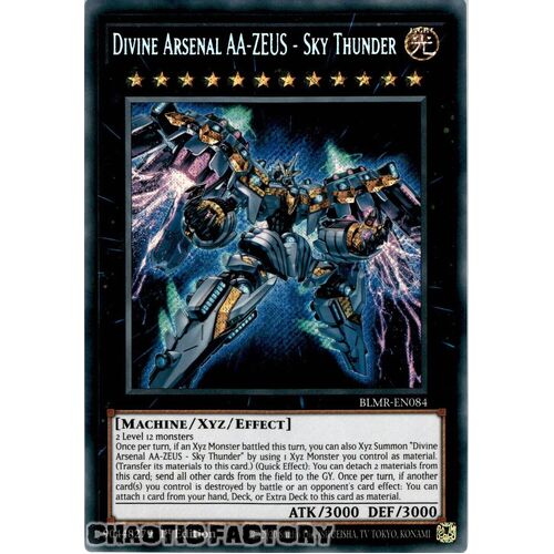 BLMR-EN084 Divine Arsenal AA-ZEUS - Sky Thunder Secret Rare 1st Edition NM