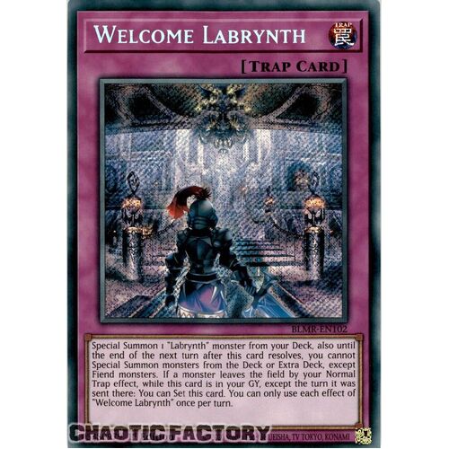 BLMR-EN102 Welcome Labrynth Secret Rare 1st Edition NM