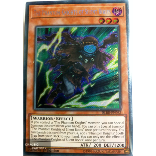 BLRR-EN062 The Phantom Knights of Silent Boots Secret Rare 1st Edition NM