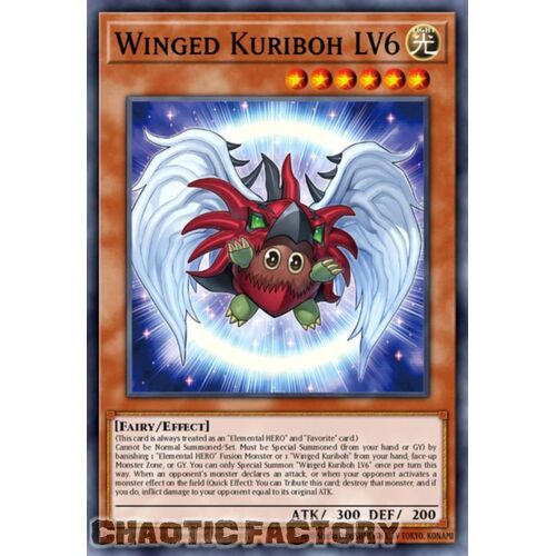 BLTR-EN001 Winged Kuriboh LV6 Secret Rare 1st Edition NM