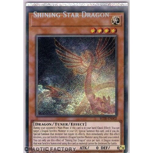 ERROR BLTR-EN002 Shining Star Dragon Secret Rare 1st Edition NM