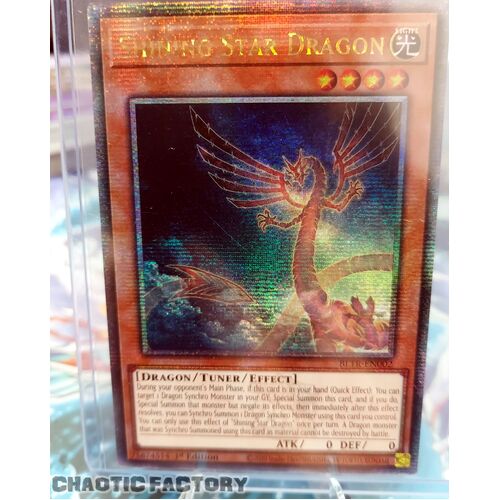 Quarter Century Secret Rare BLTR-EN002 Shining Star Dragon 1st Edition NM