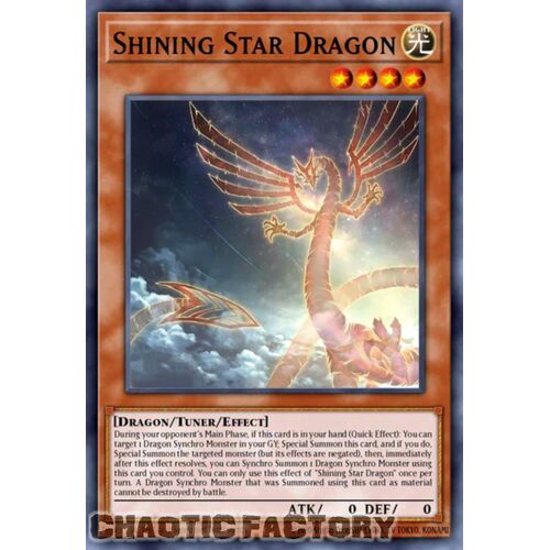 BLTR-EN002 Shining Star Dragon Secret Rare 1st Edition NM