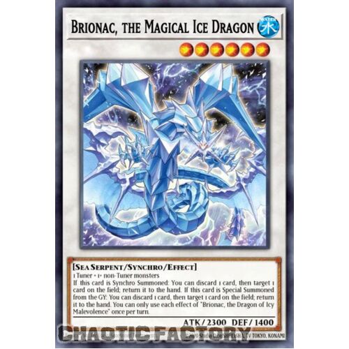 BLTR-EN004 Brionac, the Magical Ice Dragon Secret Rare 1st Edition NM