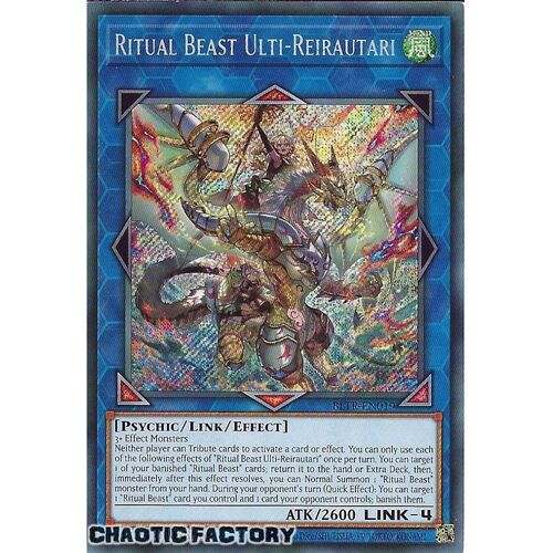 BLTR-EN019 Ritual Beast Ulti-Reirautari Secret Rare 1st Edition NM