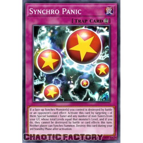 BLTR-EN037 Synchro Panic Ultra Rare 1st Edition NM