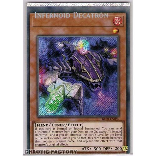 ERROR BLTR-EN069 Infernoid Decatron Secret Rare 1st Edition NM