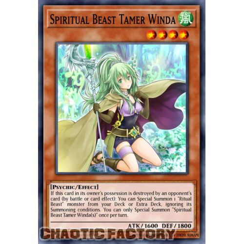 BLTR-EN070 Spiritual Beast Tamer Winda Ultra Rare 1st Edition NM