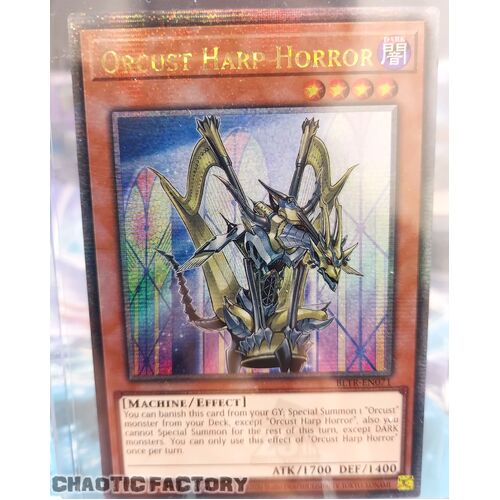 Quarter Century Secret Rare BLTR-EN071 Orcust Harp Horror 1st Edition NM