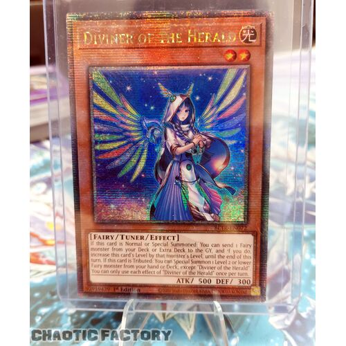 Quarter Century Secret Rare BLTR-EN072 Diviner of the Herald 1st Edition NM