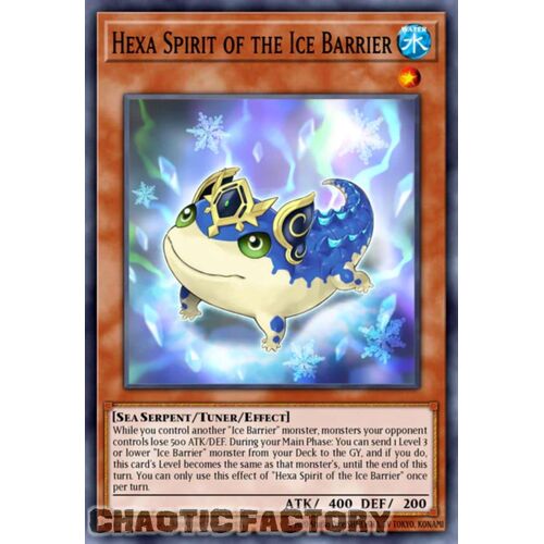 BLTR-EN074 Hexa Spirit of the Ice Barrier Ultra Rare 1st Edition NM