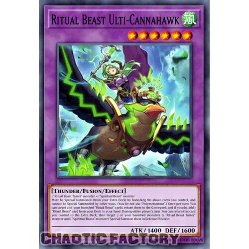 BLTR-EN085 Ritual Beast Ulti-Cannahawk (alternate art) Ultra Rare 1st Edition NM