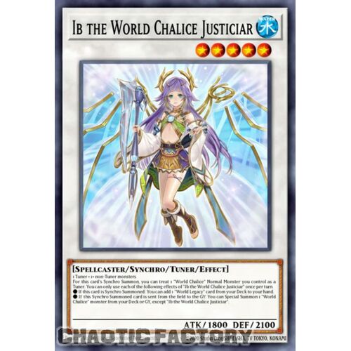 BLTR-EN089 Ib the World Chalice Justiciar Ultra Rare 1st Edition NM