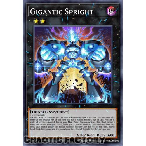 BLTR-EN091 Gigantic Spright Secret Rare 1st Edition NM