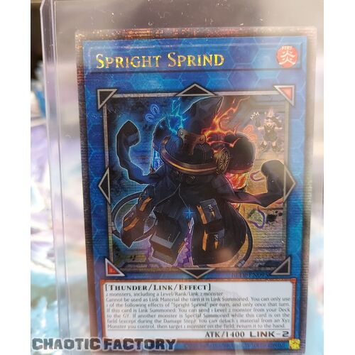 Quarter Century Secret Rare BLTR-EN095 Spright Sprind 1st Edition NM