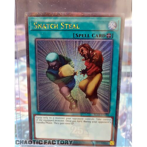 Quarter Century Secret Rare BLTR-EN096 Snatch Steal 1st Edition NM