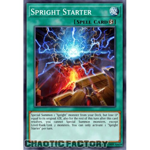 BLTR-EN104 Spright Starter Secret Rare 1st Edition NM