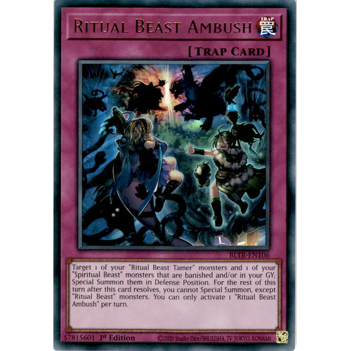 BLTR-EN106 Ritual Beast Ambush Ultra Rare 1st Edition NM