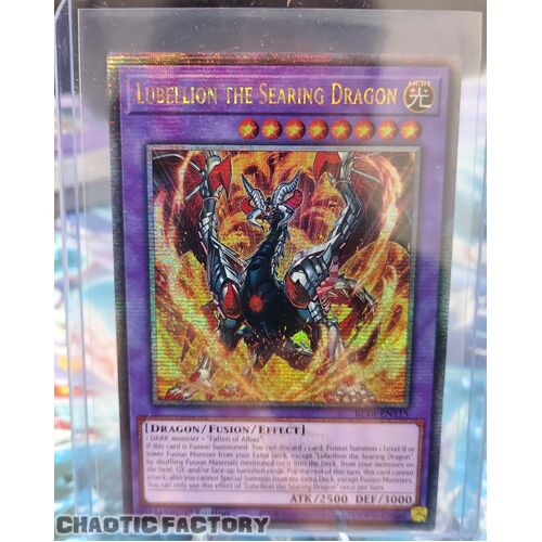 Quarter Century Secret Rare BLTR-EN115 Lubellion the Searing Dragon 1st Edition NM